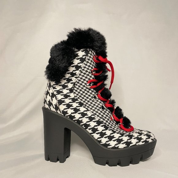 Jessica Simpson | Mikah | Black & White Houndstooth (NEW) - Picture 2 of 6